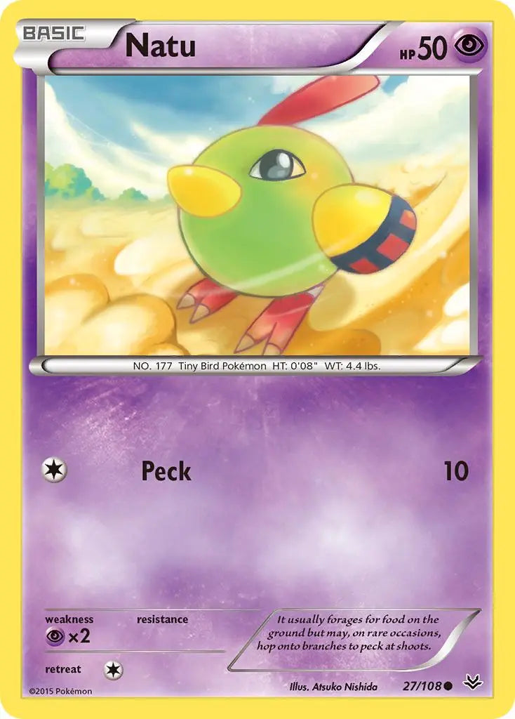 Natu (27/108) [XY: Roaring Skies] Pokémon