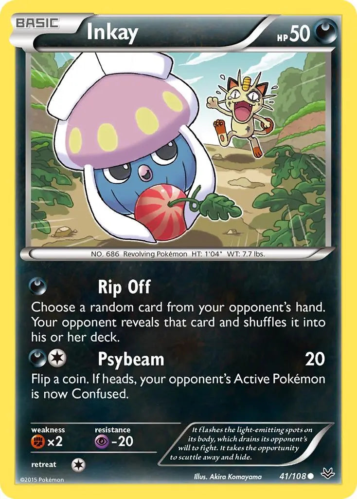 Inkay (41/108) [XY: Roaring Skies] Pokémon