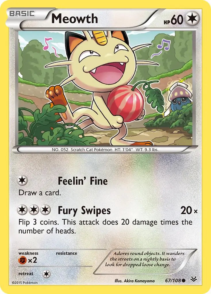 Meowth (67/108) [XY: Roaring Skies] Pokémon