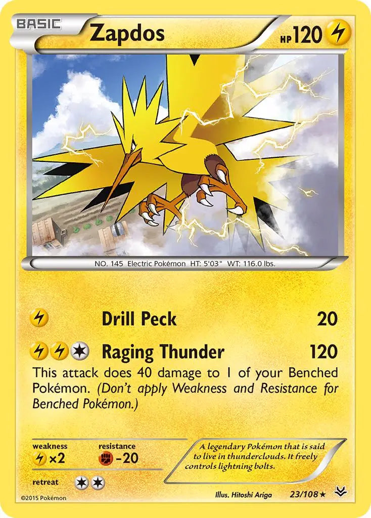 Zapdos (23/108) [XY: Roaring Skies] Pokémon