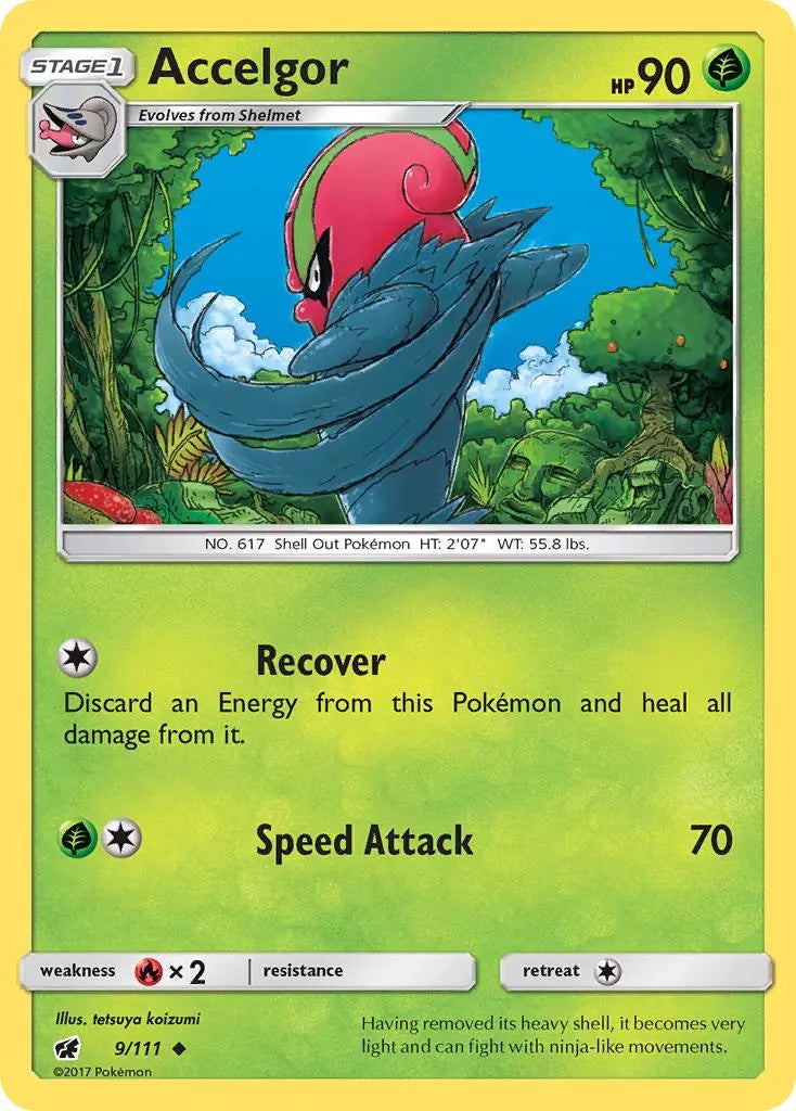 Accelgor (9/111) [Sun & Moon: Crimson Invasion] Pokémon