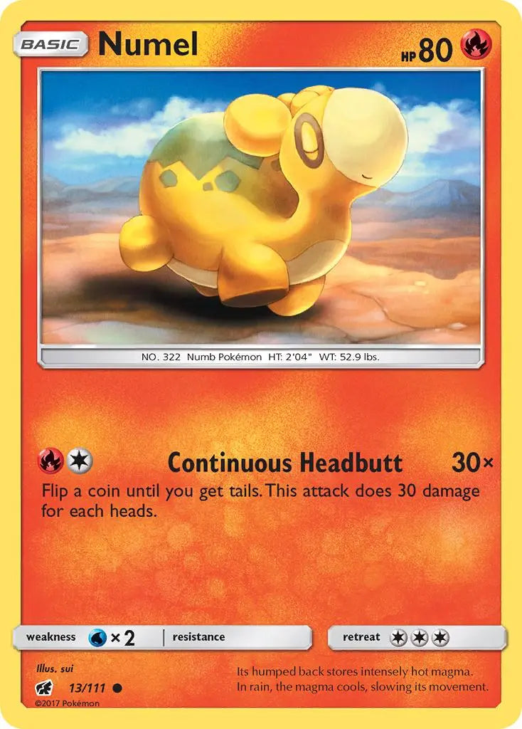 Numel (13/111) [Sun & Moon: Crimson Invasion] Pokémon