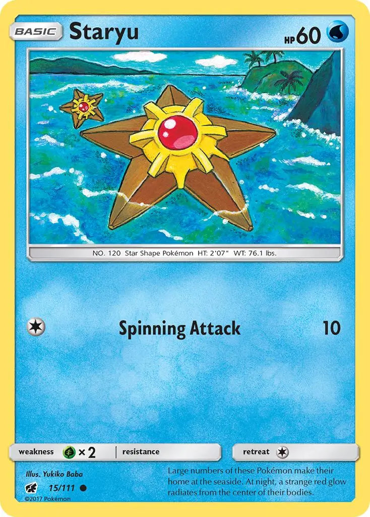 Staryu (15/111) [Sun & Moon: Crimson Invasion] Pokémon