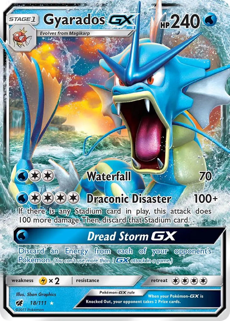 Gyarados GX (18/111) [Sun & Moon: Crimson Invasion] Pokémon