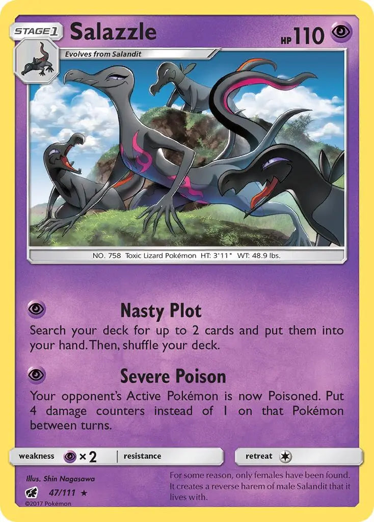 Salazzle (47/111) [Sun & Moon: Crimson Invasion] Pokémon