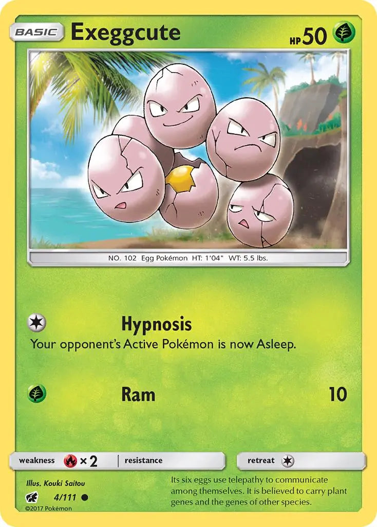 Exeggcute (4/111) [Sun & Moon: Crimson Invasion] Pokémon