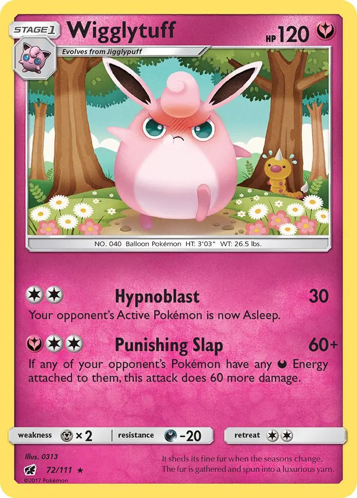 Wigglytuff (72/111) [Sun & Moon: Crimson Invasion] Pokémon