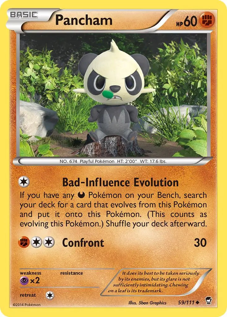 Pancham (59/111) [XY: Furious Fists] Pokémon
