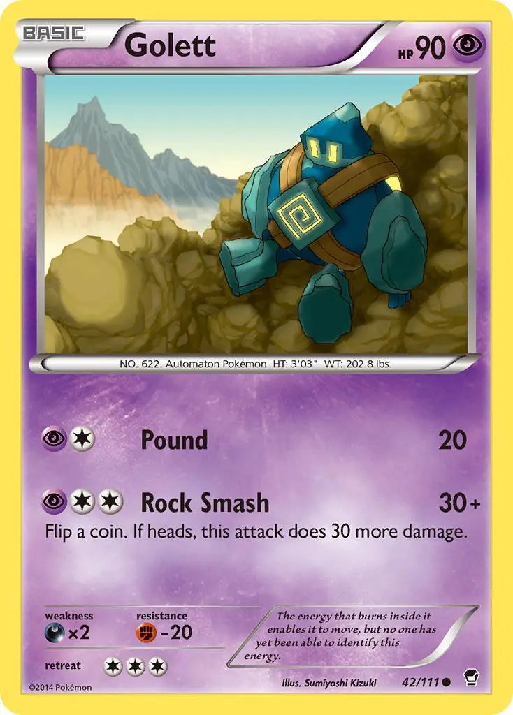 Golett (42/111) [XY: Furious Fists] Pokémon