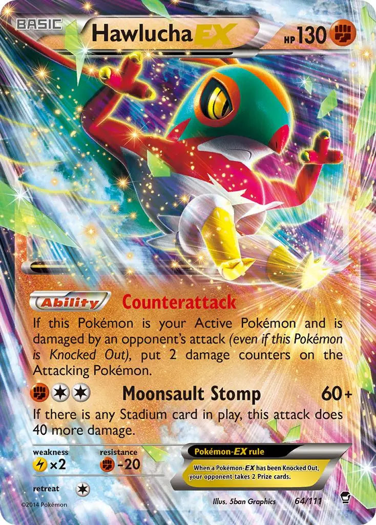 Hawlucha EX (64/111) [XY: Furious Fists] Pokémon