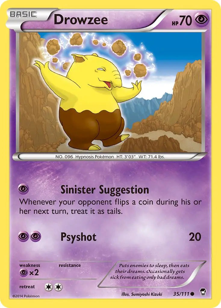 Drowzee (35/111) [XY: Furious Fists] Pokémon