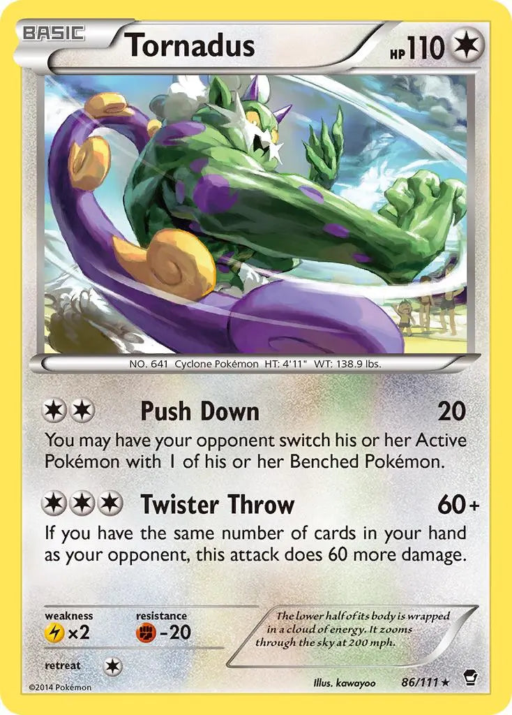 Tornadus (86/111) [XY: Furious Fists] Pokémon