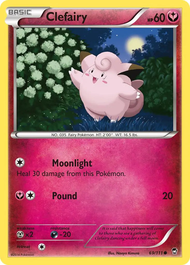 Clefairy (69/111) [XY: Furious Fists] Pokémon