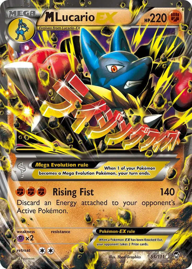 M Lucario EX (55a/111) [XY: Furious Fists] Pokémon