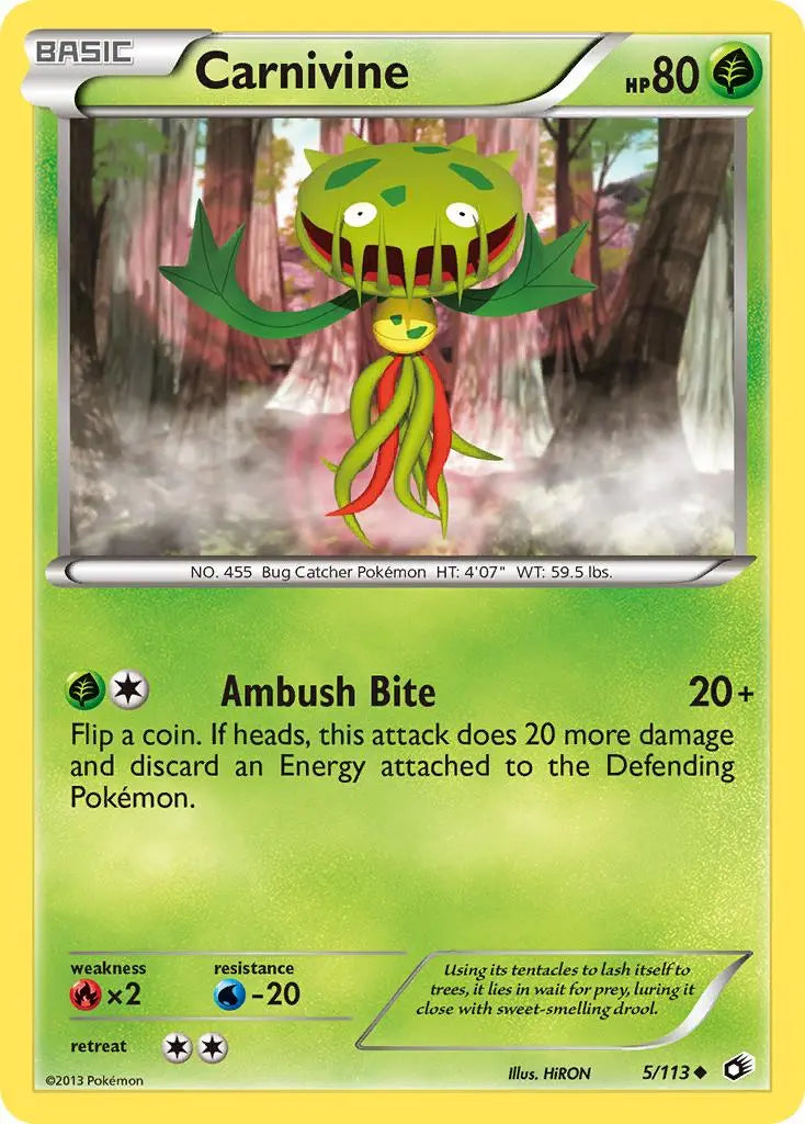 Carnivine (5/113) [Black & White: Legendary Treasures] Pokémon