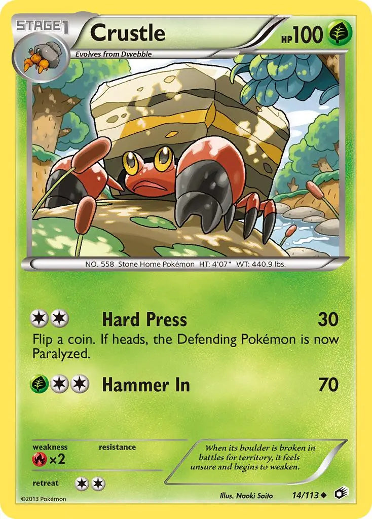 Crustle (14/113) [Black & White: Legendary Treasures] Pokémon