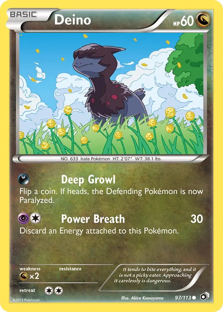 Deino (97/113) [Black & White: Legendary Treasures] Pokémon