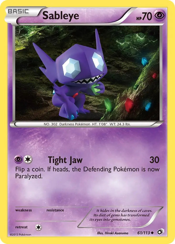 Sableye (61/113) [Black & White: Legendary Treasures] Pokémon