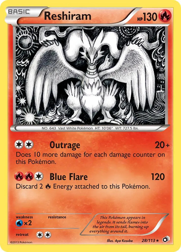 Reshiram (28/113) [Black & White: Legendary Treasures] Pokémon