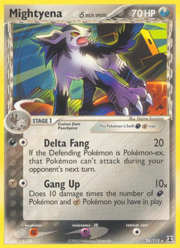 Mightyena (24/113) (Delta Species) [EX: Delta Species] Pokémon