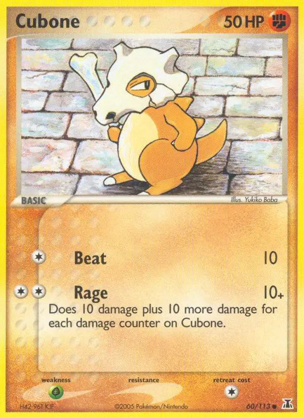 Cubone (60/113) [EX: Delta Species] Pokémon