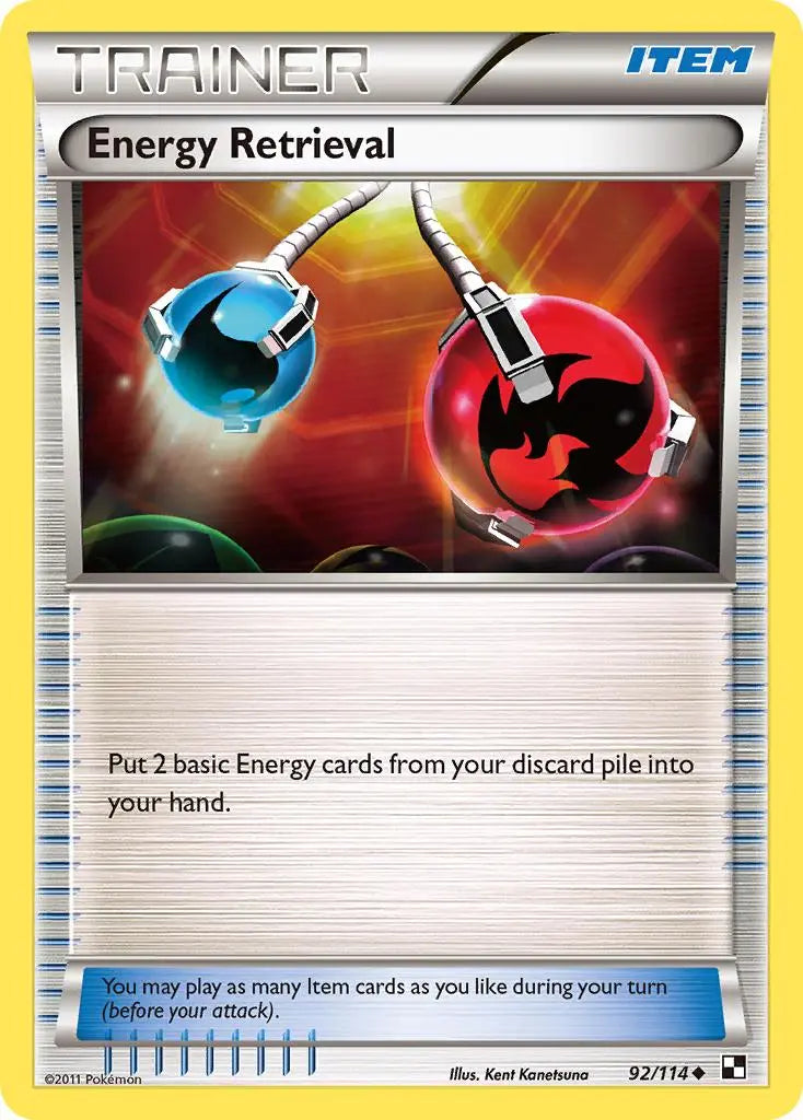 Energy Retrieval (92/114) [Black & White: Base Set] Pokémon