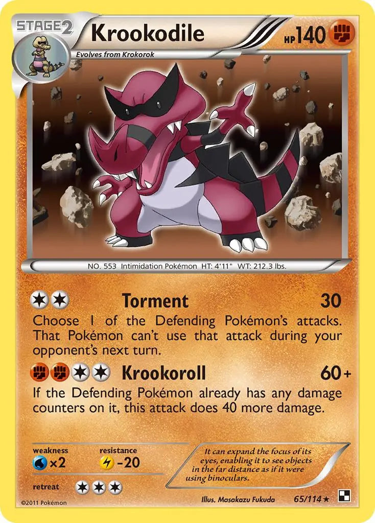 Krookodile (65/114) [Black & White: Base Set] Pokémon