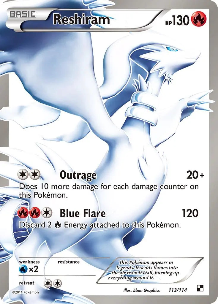 Reshiram (113/114) [Black & White: Base Set] Pokémon