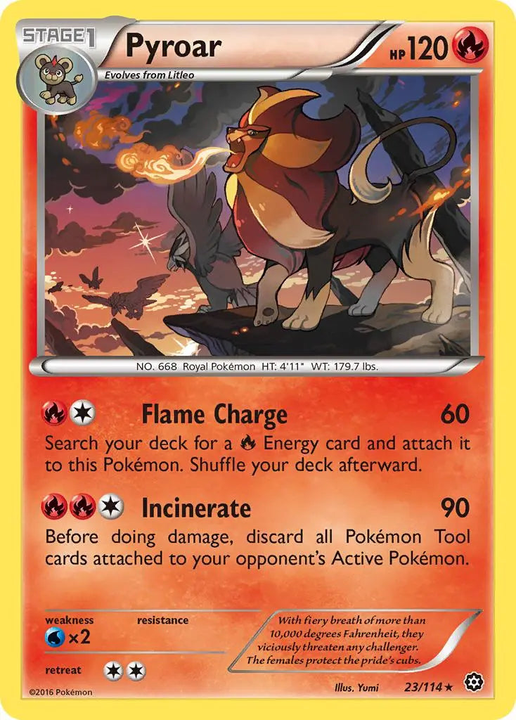 Pyroar (23/114) [XY: Steam Siege] Pokémon