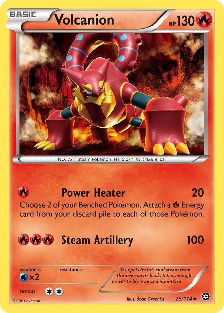 Volcanion (25/114) [XY: Steam Siege] Pokémon