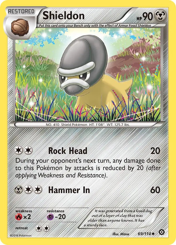 Shieldon (69/114) [XY: Steam Siege] Pokémon