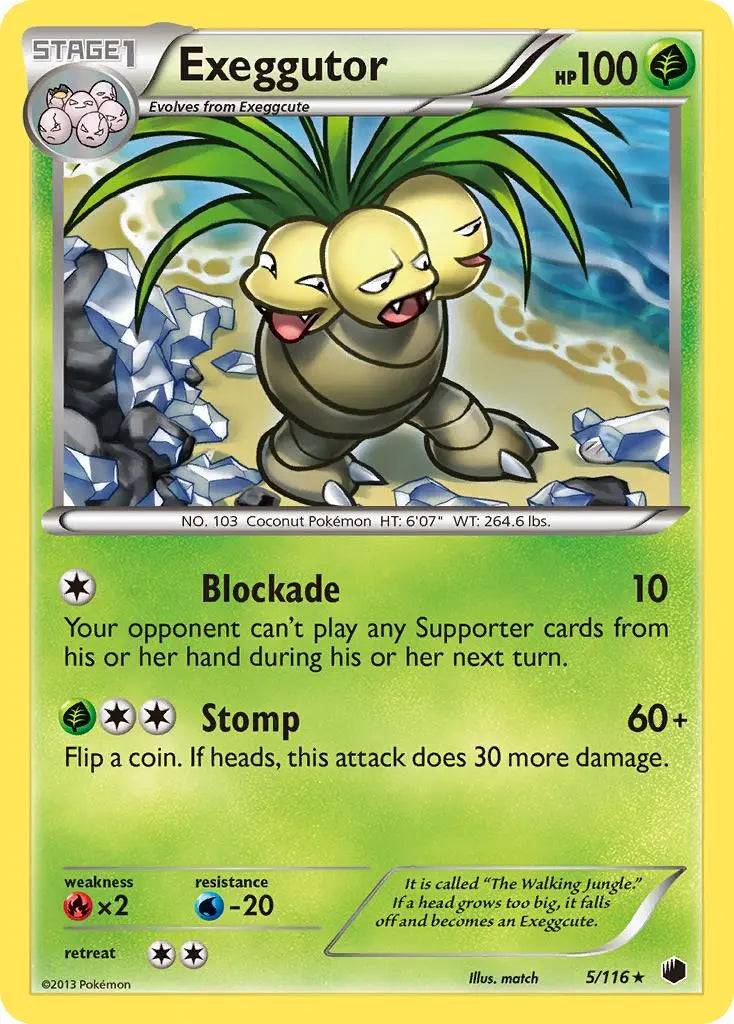 Exeggutor (5/116) [Black & White: Plasma Freeze] Pokémon