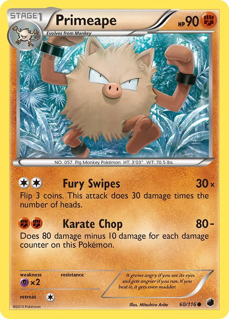 Primeape (60/116) [Black & White: Plasma Freeze] Pokémon