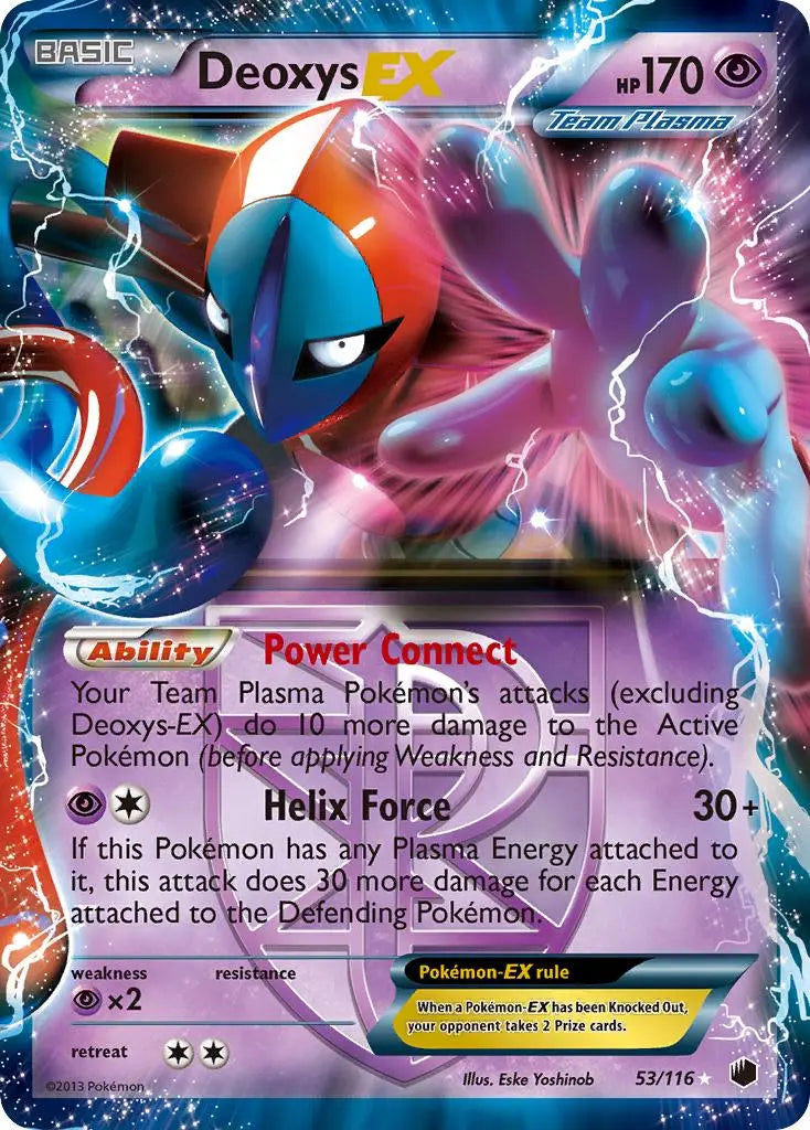 Deoxys EX (53/116) [Black & White: Plasma Freeze] Pokémon