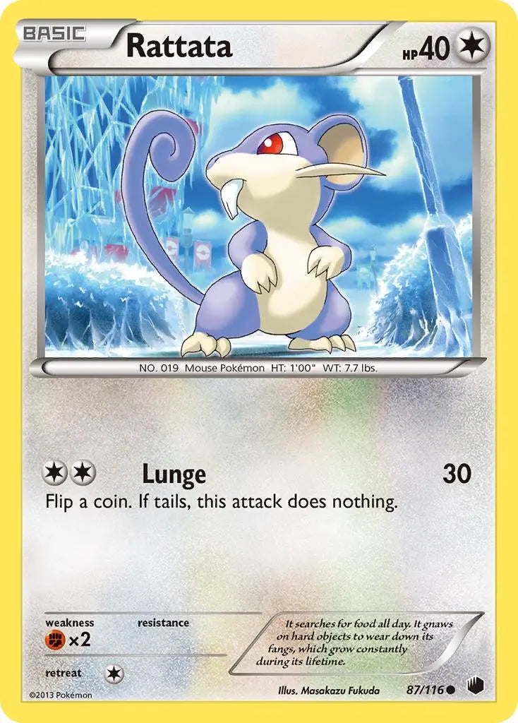 Rattata (87/116) [Black & White: Plasma Freeze] Pokémon