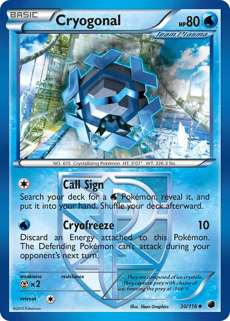 Cryogonal (30/116) [Black & White: Plasma Freeze] Pokémon