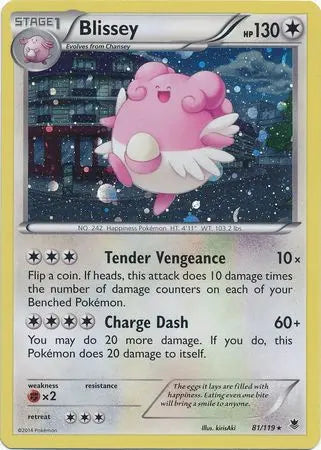 Blissey (81/119) (Cosmos Holo) [XY: Phantom Forces] Pokémon