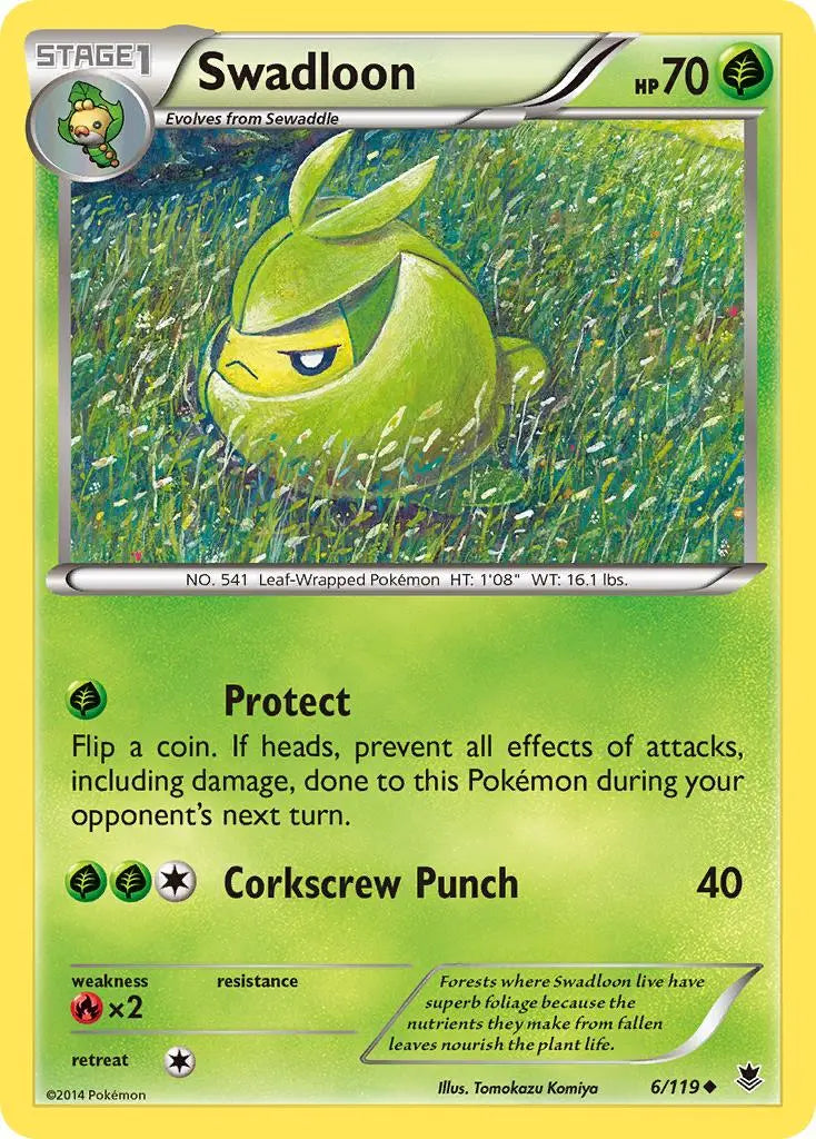 Swadloon (6/119) [XY: Phantom Forces] Pokémon