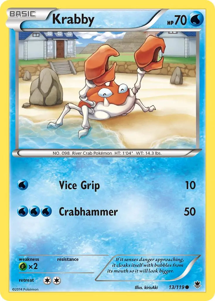 Krabby (13/119) [XY: Phantom Forces] Pokémon