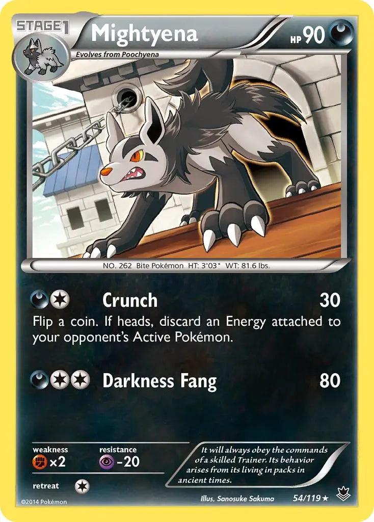 Mightyena (54/119) [XY: Phantom Forces] Pokémon