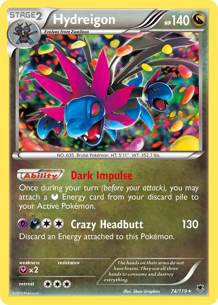 Hydreigon (74/119) [XY: Phantom Forces] Pokémon