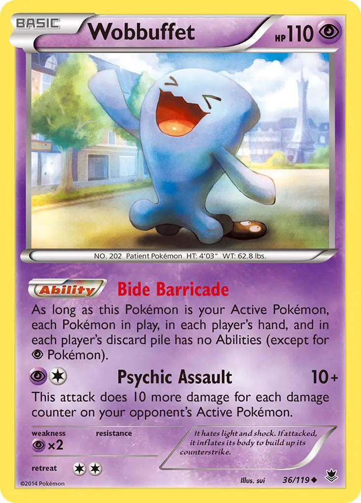 Wobbuffet (36/119) [XY: Phantom Forces] Pokémon