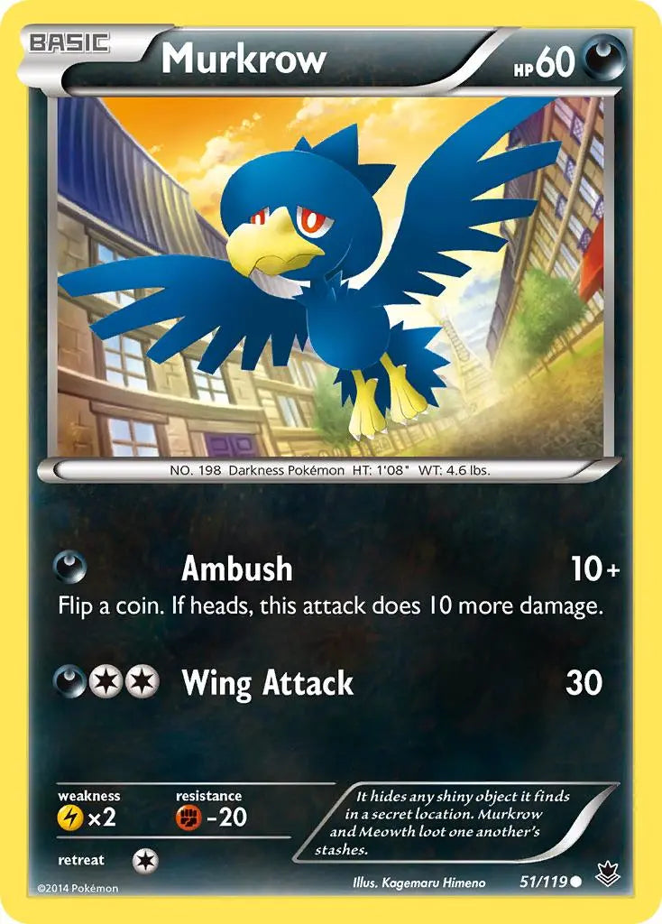 Murkrow (51/119) [XY: Phantom Forces] Pokémon