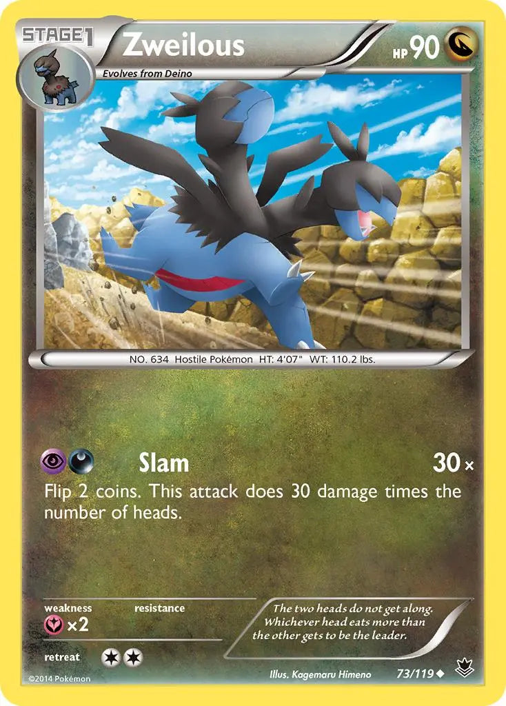 Zweilous (73/119) [XY: Phantom Forces] Pokémon