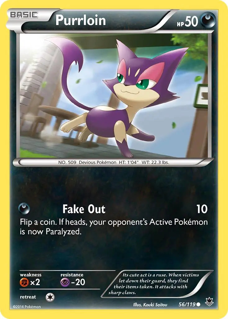 Purrloin (56/119) [XY: Phantom Forces] Pokémon