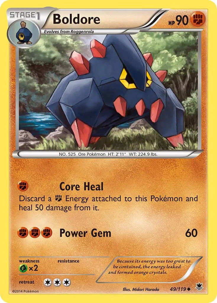 Boldore (49/119) [XY: Phantom Forces] Pokémon