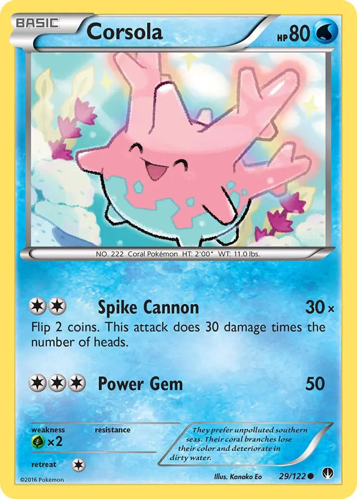 Corsola (29/122) [XY: BREAKpoint] Pokémon