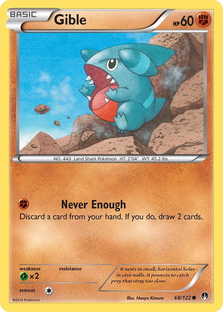 Gible (68/122) [XY: BREAKpoint] Pokémon