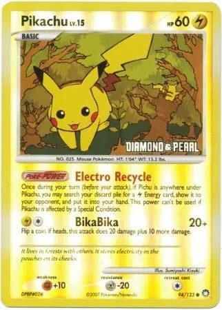 Pikachu (94/123) [Burger King Promos: 2008 Collection] Pokémon