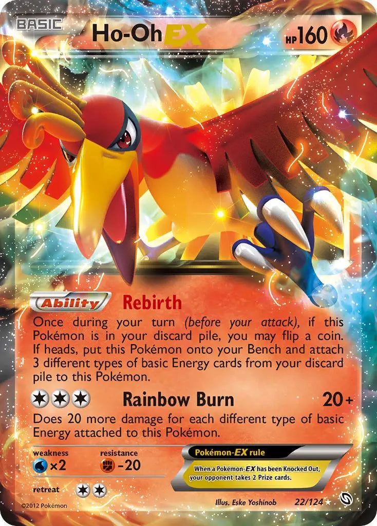 Ho-Oh EX (22/124) [Black & White: Dragons Exalted] Pokémon